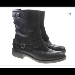 Black Leather Riding Boots